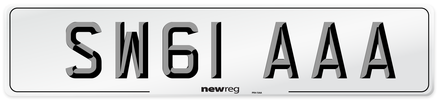 SW61 AAA Number Plate from New Reg